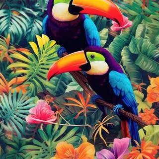 Toucan 4k wallpaper
