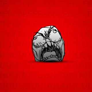 Scary troll face wallpaper
