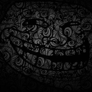 Scary troll face wallpaper