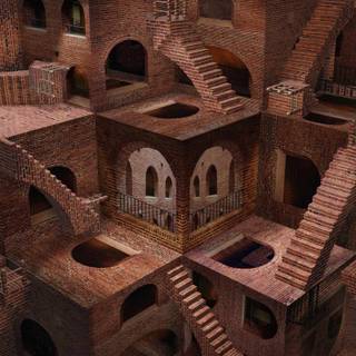 MC Escher 4k wallpaper