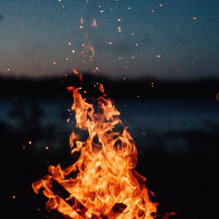 Flames iPhone wallpaper