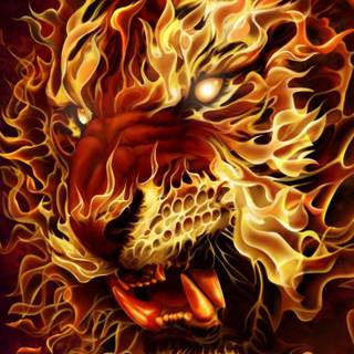 Flames iPhone wallpaper