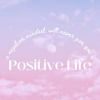Positive iPhone wallpaper