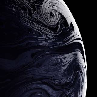 iPhone black planet wallpaper
