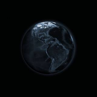 iPhone black planet wallpaper