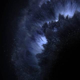 iPhone black planet wallpaper