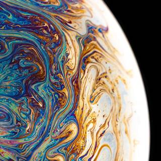 iPhone black planet wallpaper