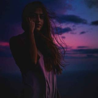 iPhone night beach wallpaper