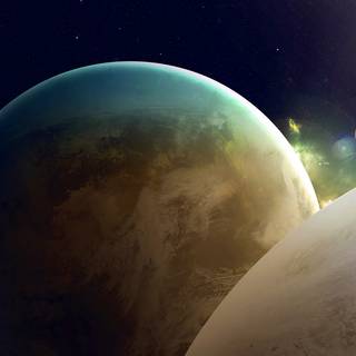 iPhone black planet wallpaper