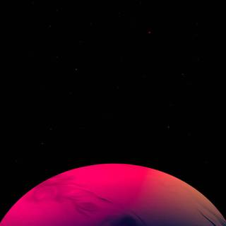 iPhone black planet wallpaper