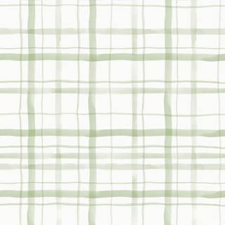 Sage green checkered wallpaper