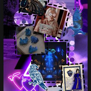 Harry Potter aesthetic purple wallpaper