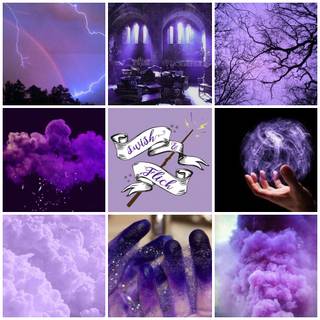 Harry Potter aesthetic purple wallpaper