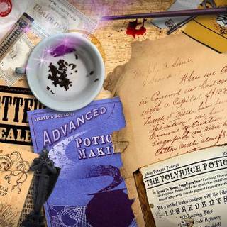 Harry Potter aesthetic purple wallpaper