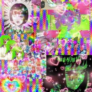 Pink weirdcore wallpaper