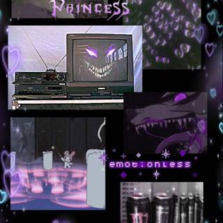 Pink weirdcore wallpaper