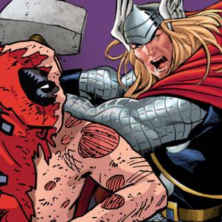 Thor and Deadpool wallpaper