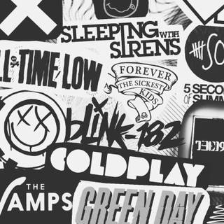 Band collage wallpaper