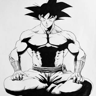 Goku meditation wallpaper