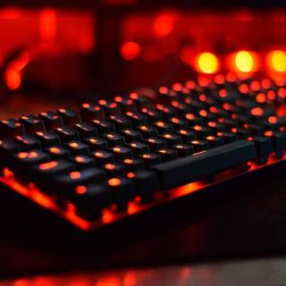 Red keyboard wallpaper