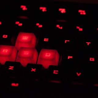Red keyboard wallpaper
