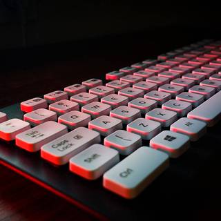 Red keyboard wallpaper
