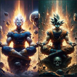 Goku meditation wallpaper