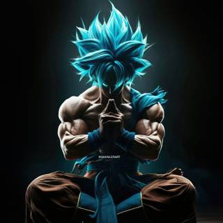 Goku meditation wallpaper