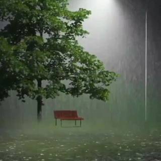 Rainy village wallpaper