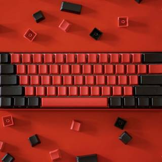 Red keyboard wallpaper