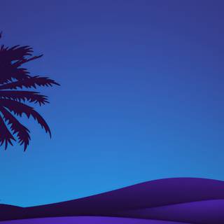 Desert at night 4k wallpaper