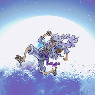 Luffy Gear 5 moon wallpaper