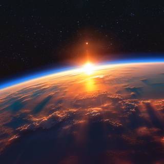 Earth and space 4k wallpaper