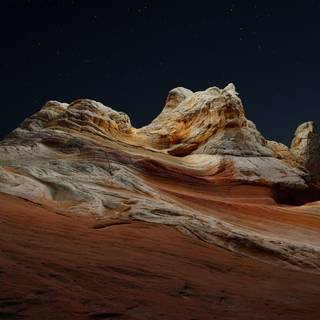 Desert at night 4k wallpaper