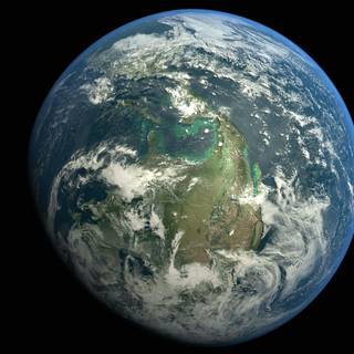 Earth and space 4k wallpaper