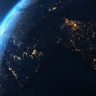 Earth and space 4k wallpaper