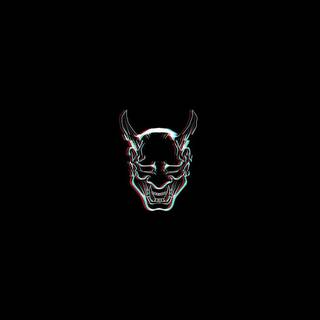Black and white Oni wallpaper