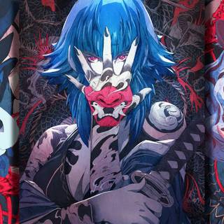 Kabuki mask wallpaper