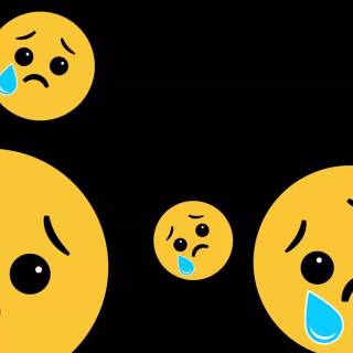 Sad face Emoji wallpaper