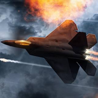 F 22 Raptor 4k wallpaper