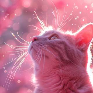 Cat aesthetic desktop wallpaper