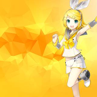 Yellow 4k anime wallpaper