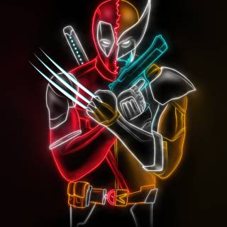 Deadpool and Wolverine iPhone wallpaper