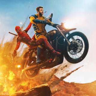 Deadpool and Wolverine iPhone wallpaper