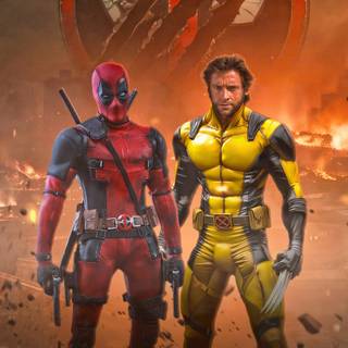 Deadpool and Wolverine iPhone wallpaper