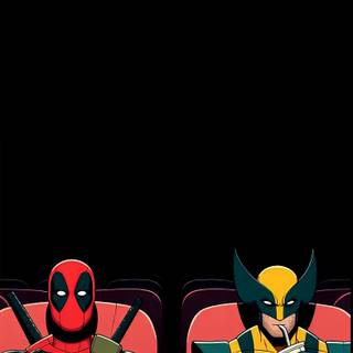 Deadpool and Wolverine iPhone wallpaper