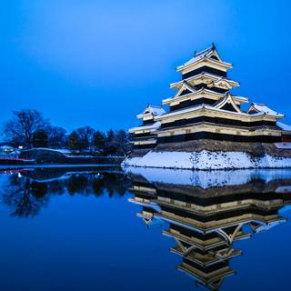 Japanese castle 4k wallpaper