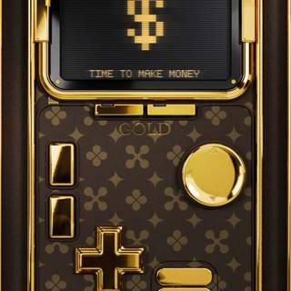 iPhone 15 gold wallpaper