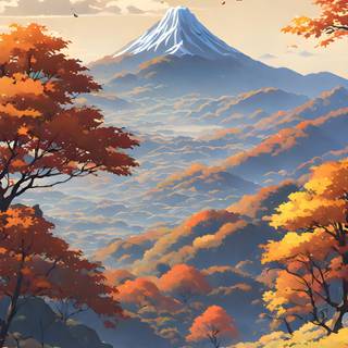 Anime sunrise phone wallpaper