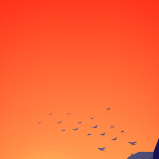 Minimalist landscape phone wallpaper